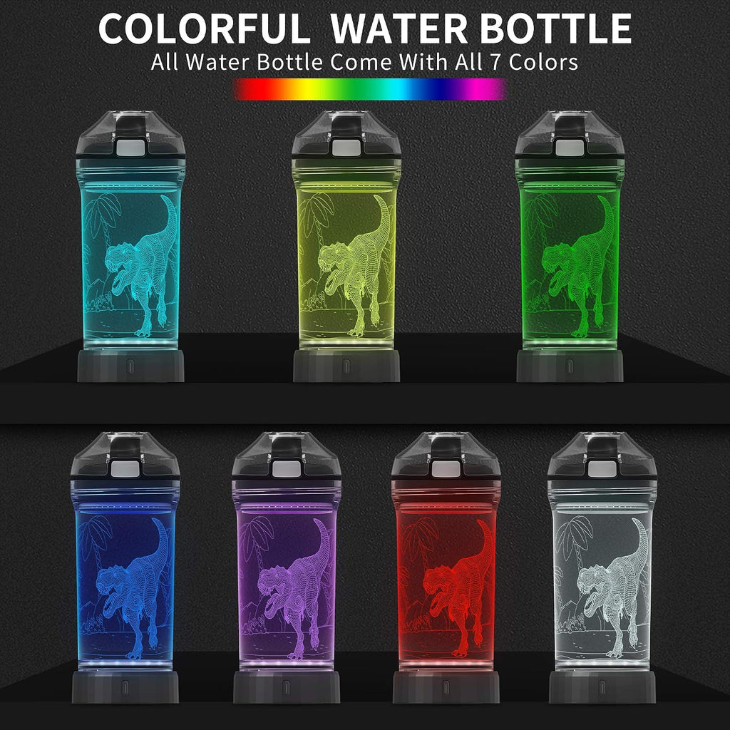 Dinosaur Water Bottle Dinosaur Toys for Boys 5-7 8-12