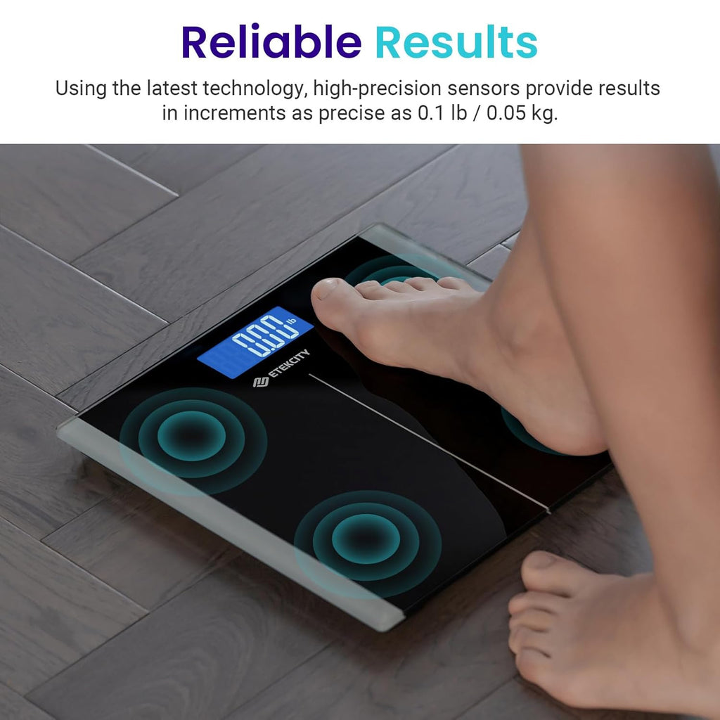 Bathroom Scale for Body Weight, Digital, Highly Accurate, 400 Lbs