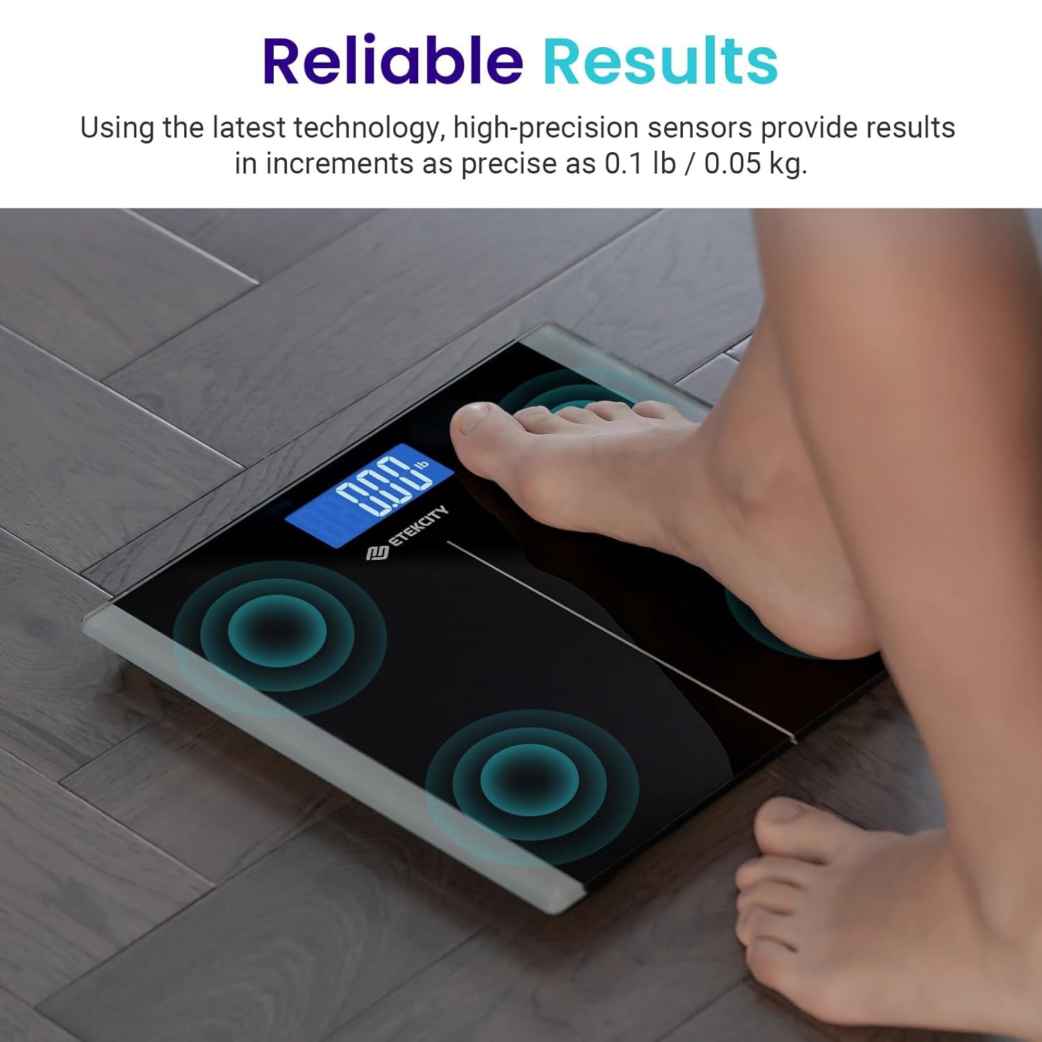 Bathroom Scale for Body Weight, Digital, Highly Accurate, 400 Lbs