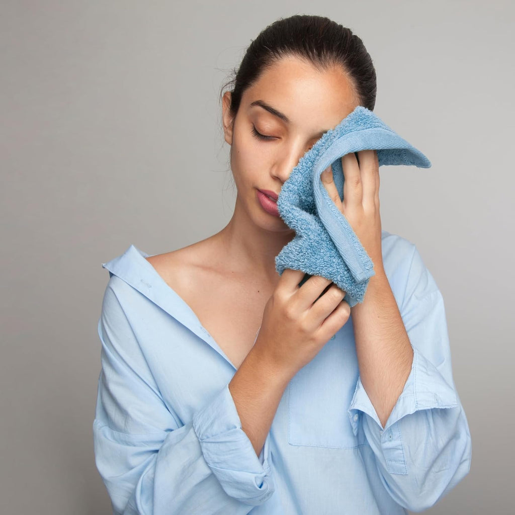 100% Cotton Luxury Wash Cloths for Showering - 12 Pack