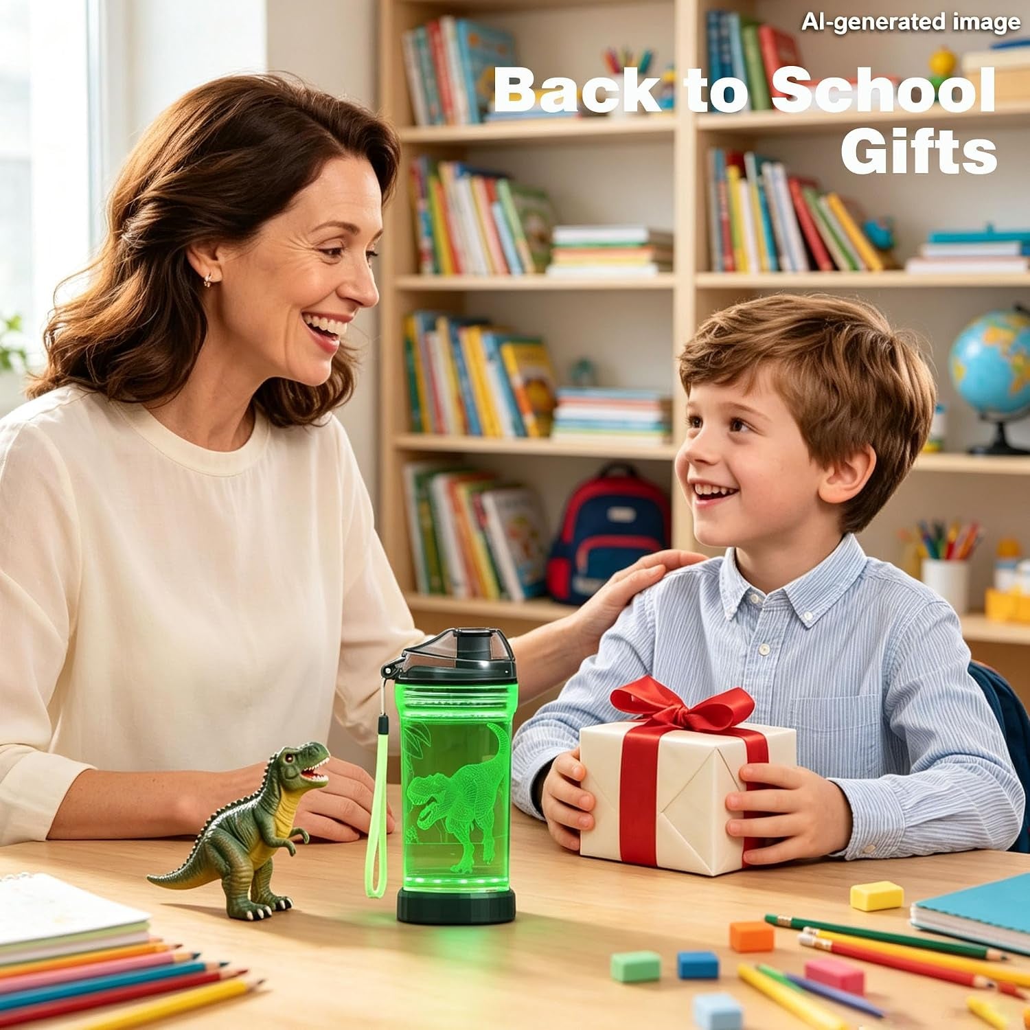 Dinosaur Water Bottle Dinosaur Toys for Boys 5-7 8-12