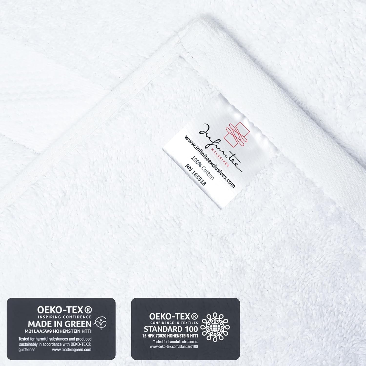 100% Cotton Luxury Wash Cloths for Showering - 12 Pack