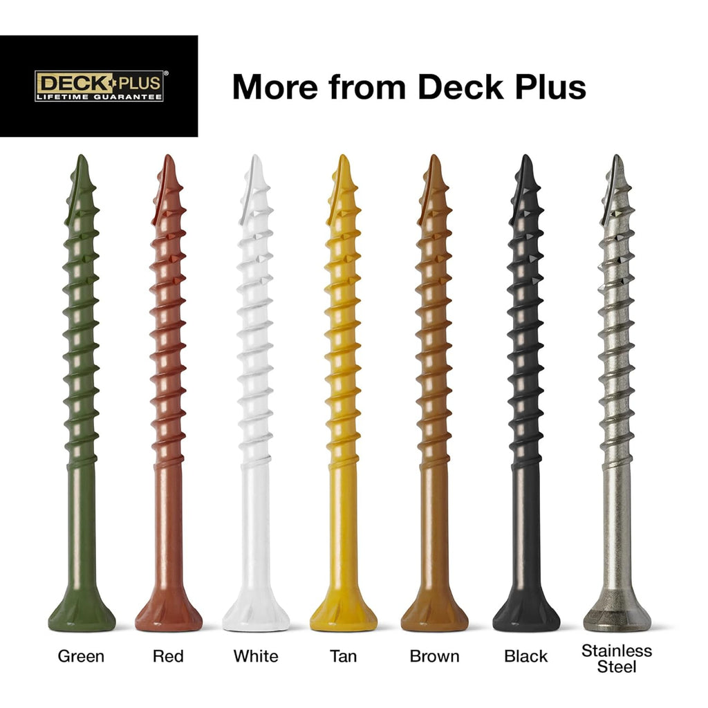 Deck Screws, #10 X 2-1/2In, 365 Pieces,5 Lb Box, Tan