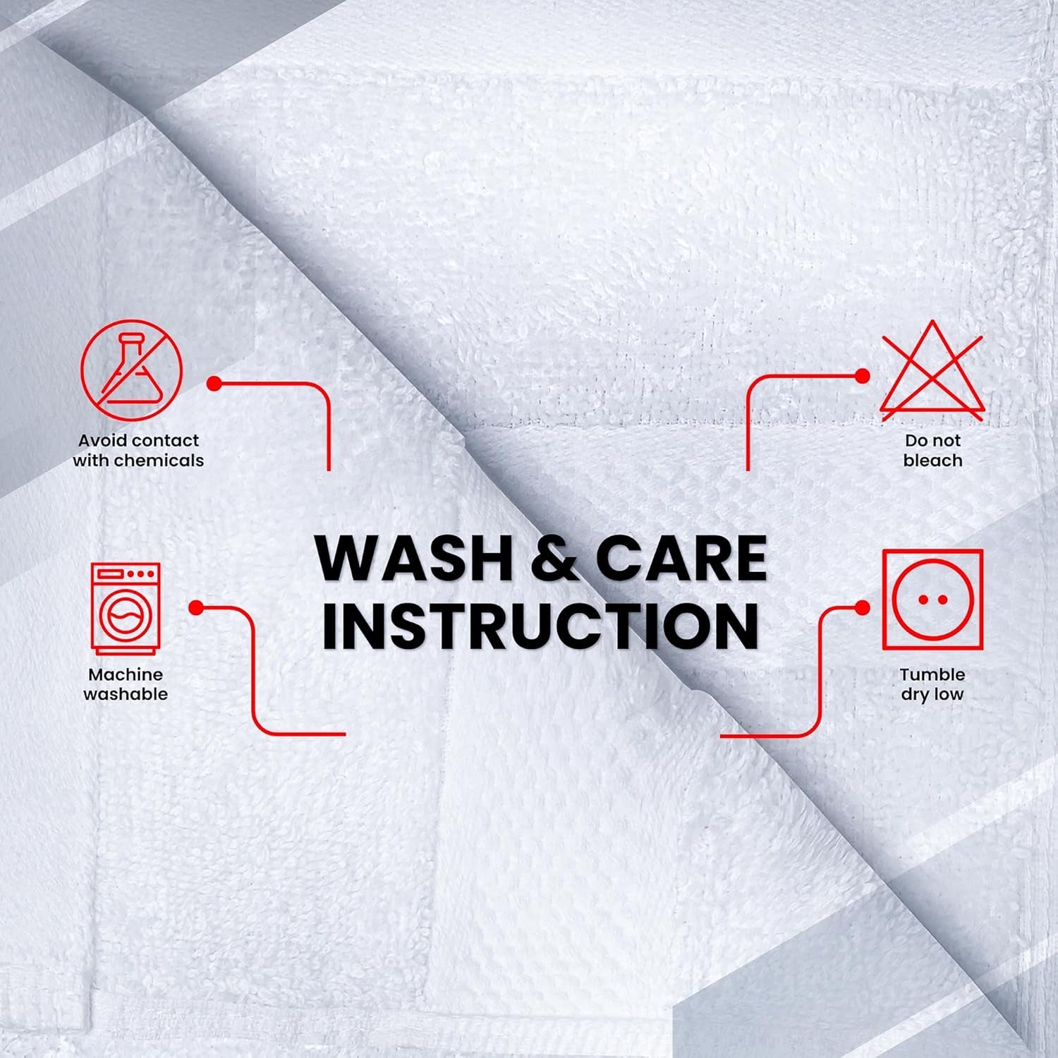 100% Cotton Luxury Wash Cloths for Showering - 12 Pack