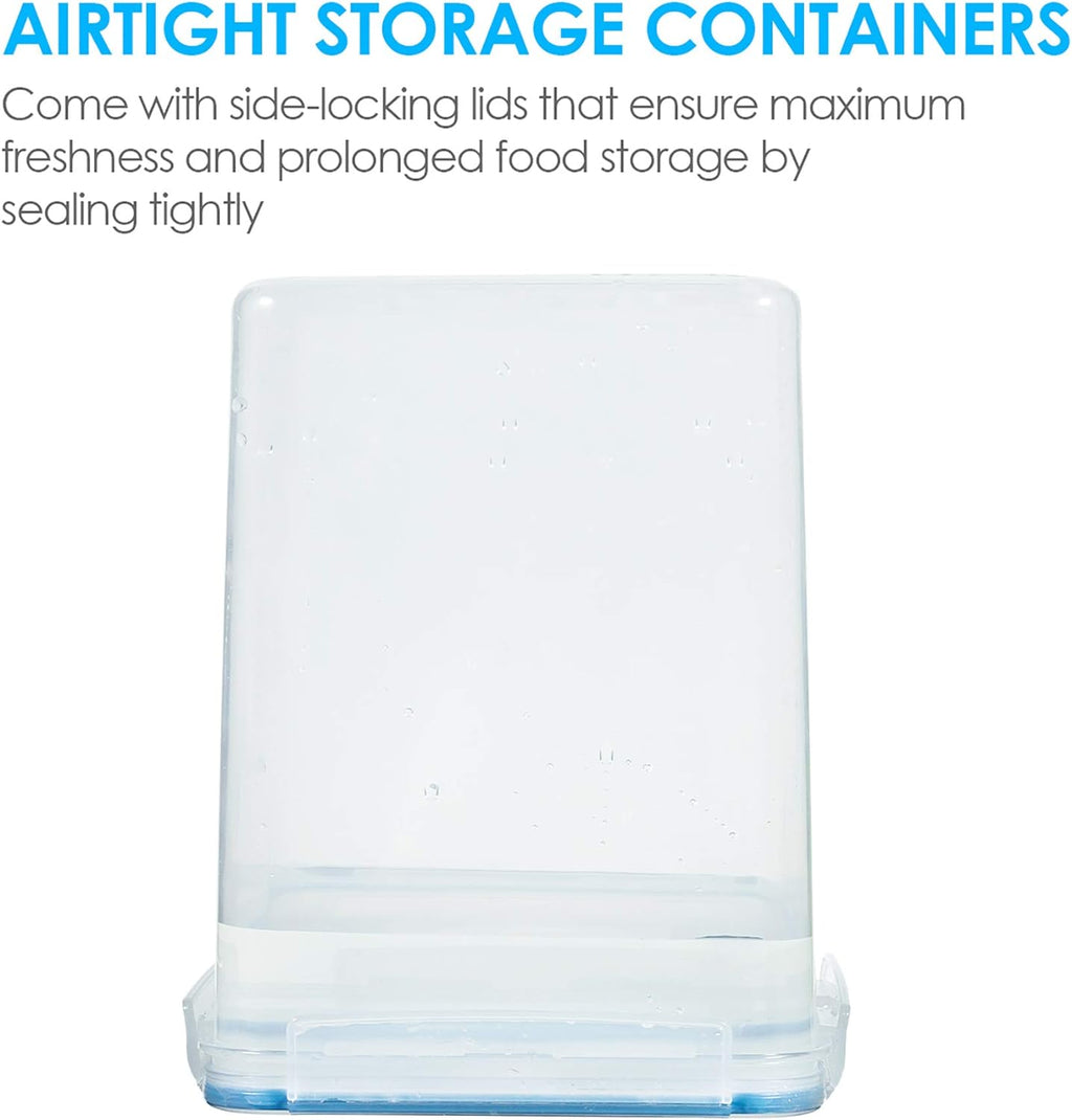 5.2L Flour Sugar Storage Containers, 4 PCS, Blue