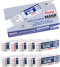 Hi-Polymer Block Eraser, Large, White, Pack of 10 Erasers