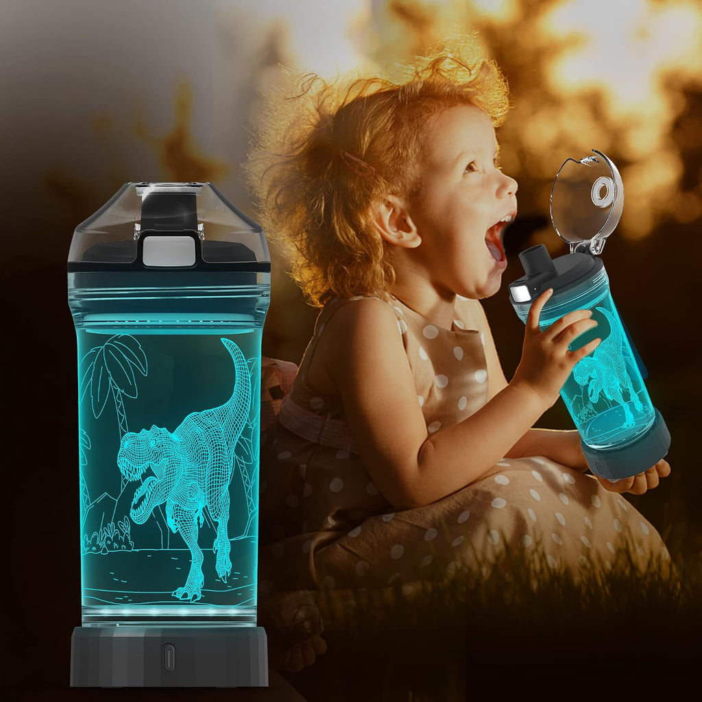 Dinosaur Water Bottle Dinosaur Toys for Boys 5-7 8-12