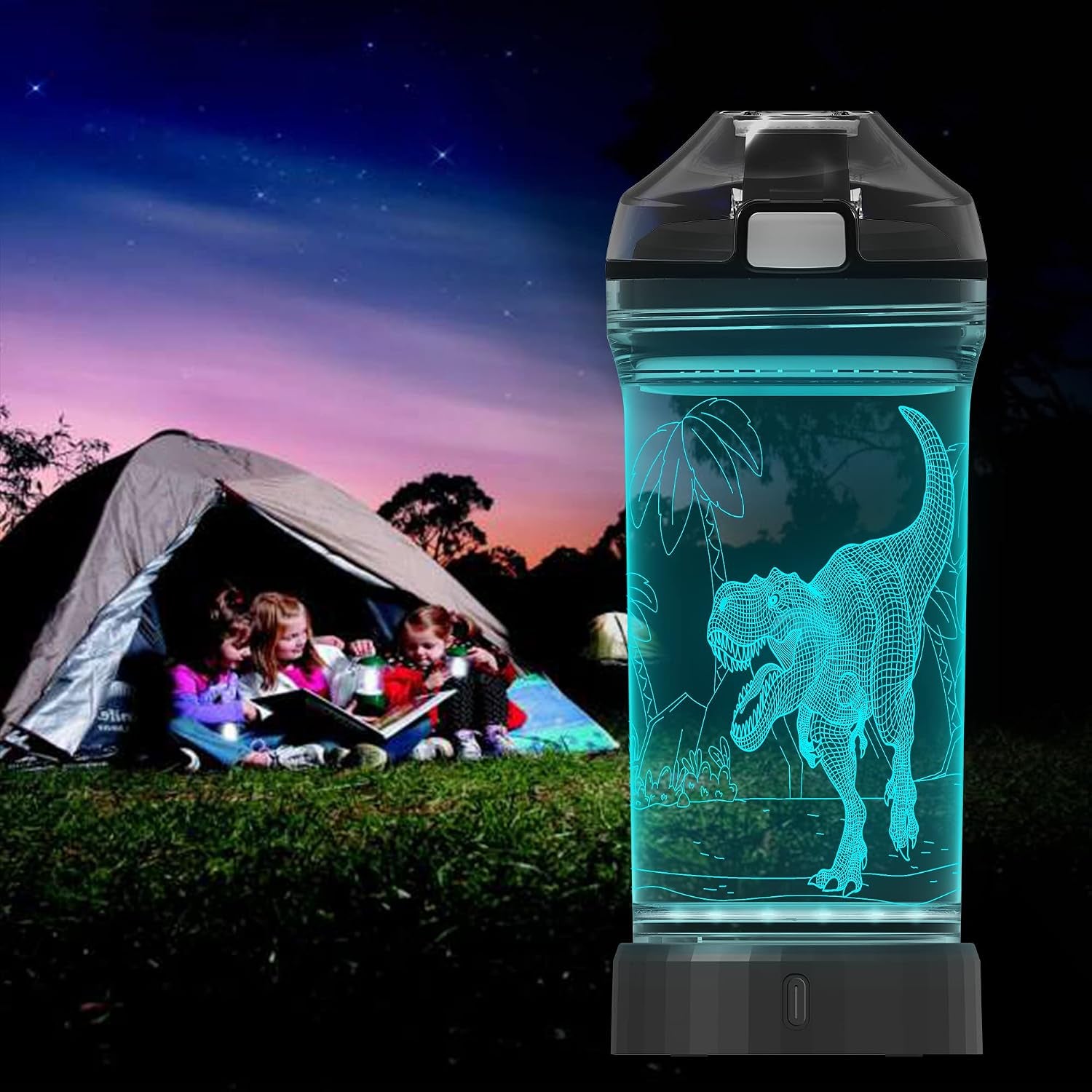 Dinosaur Water Bottle Dinosaur Toys for Boys 5-7 8-12
