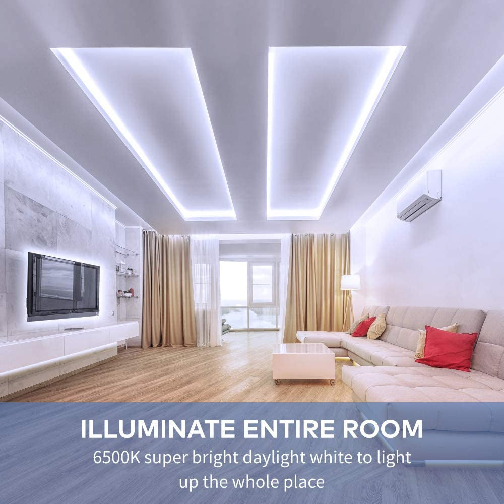 Govee Cool White LED Strip Lights 16.4Ft with Control Box, 6500K, Dimmable
