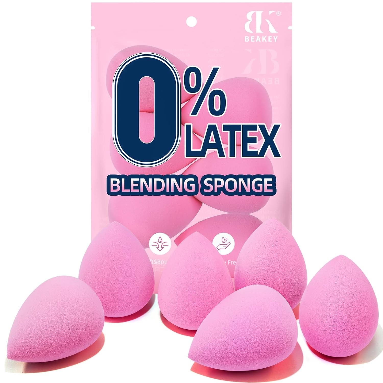 Makeup Sponge Set of 6, Super Soft Beauty Sponges for Foundation